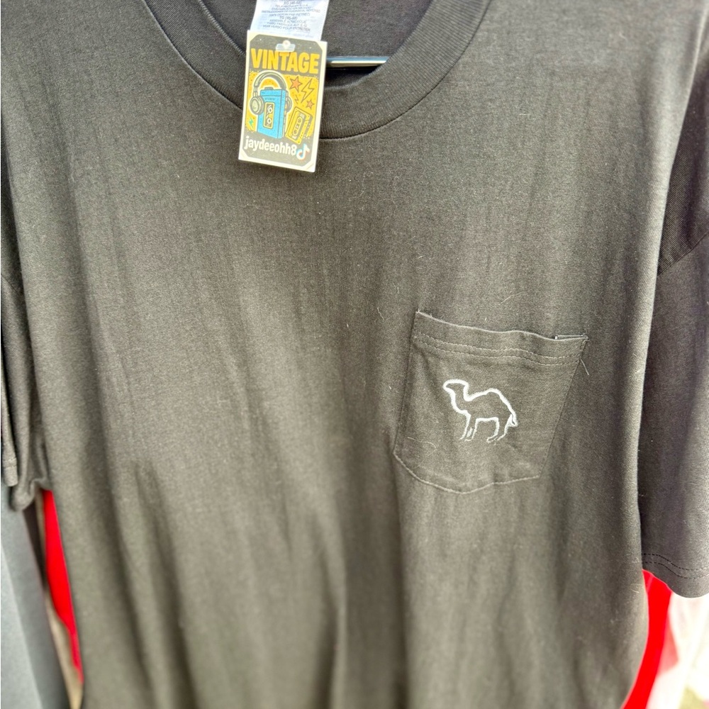 Vintage Black T-Shirt with Camel Logo